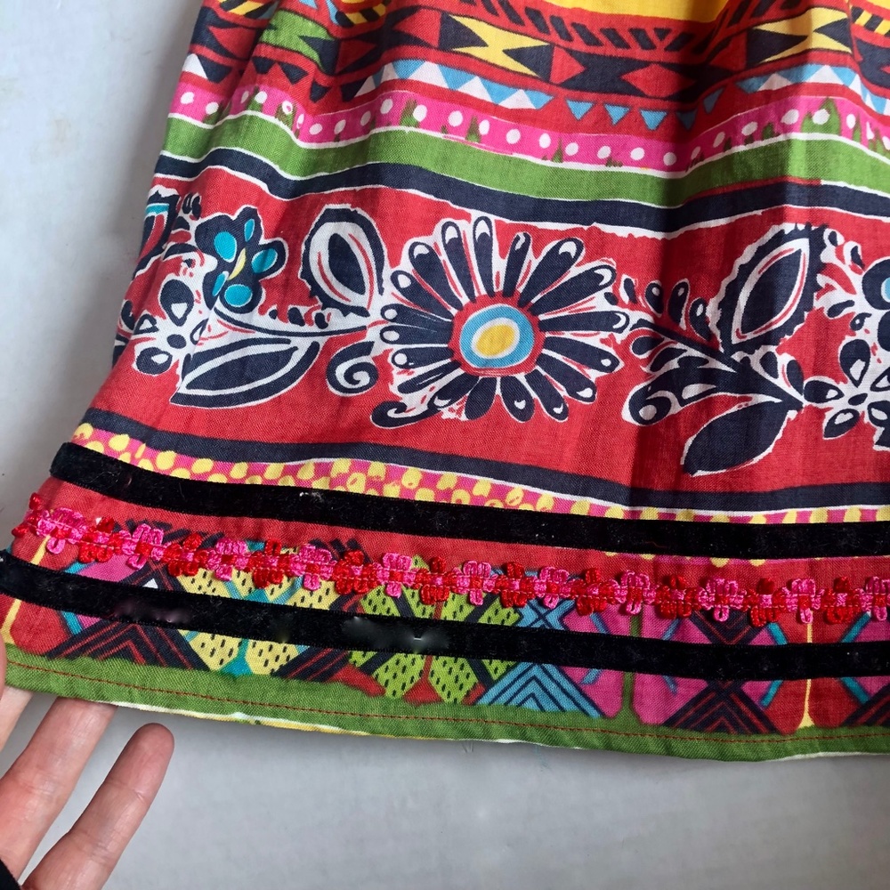 Colorful Patterned Women's Skirt - Picture 2 of 7